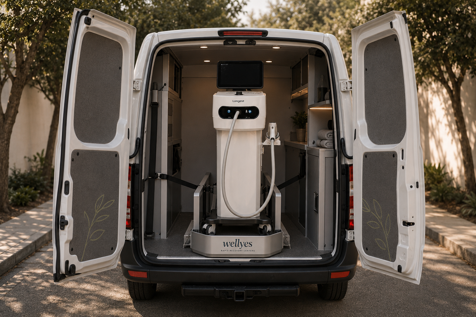 Wellyes mobile equipment setup